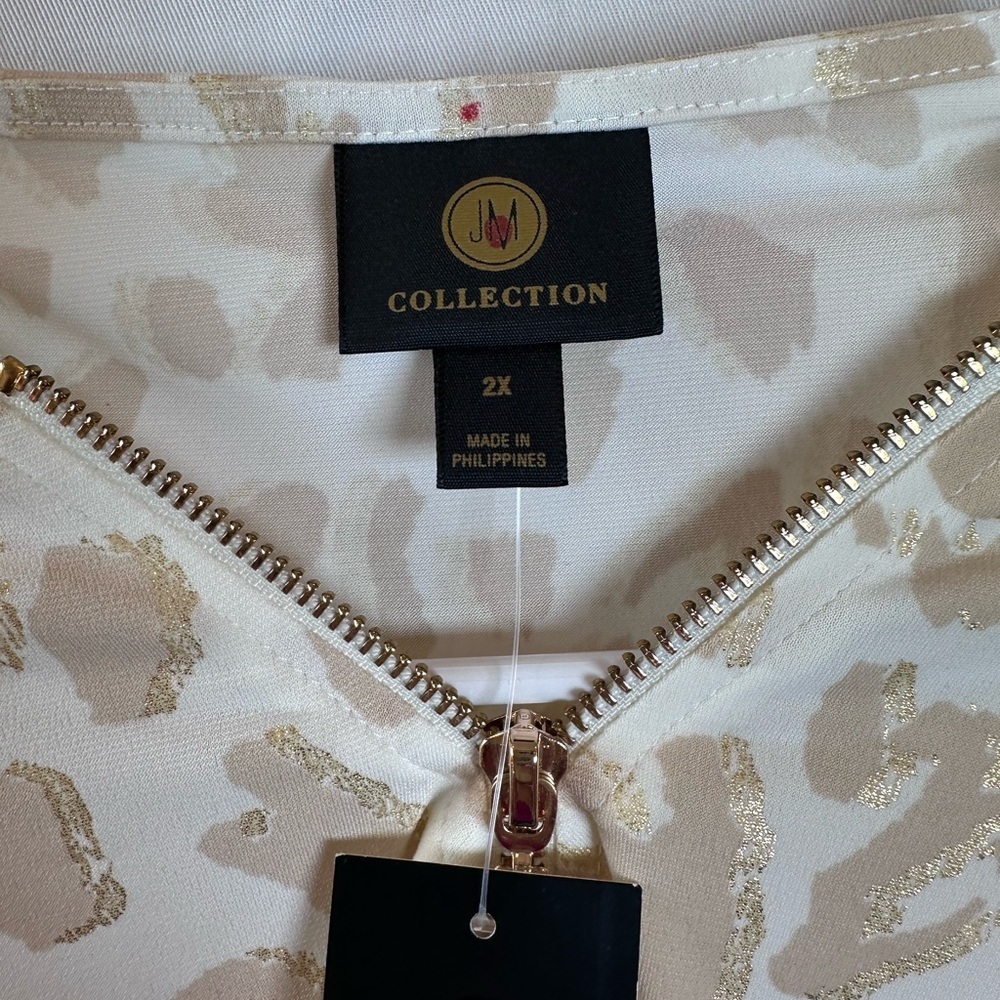 JM Collection Animal Print Women's 2X
Embellished Top - Picture 3 of 4